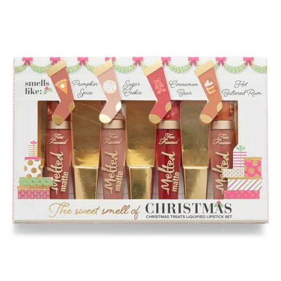 Too Faced The Sweet Smell of Christmas Lip Set LE - Picture 8 of 9